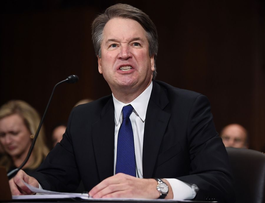 Brett Kavanaugh testifying before the Senate Judiciary Committee in 2018